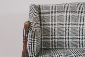 HS Collection Plaid Settee