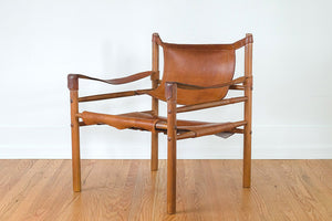 MCM Leather Safari Chairs