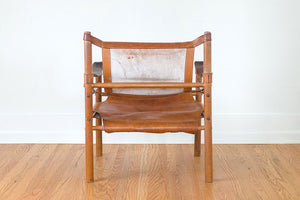 MCM Leather Safari Chairs