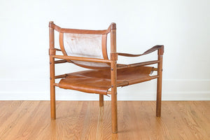 MCM Leather Safari Chairs