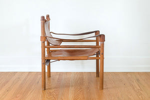 MCM Leather Safari Chairs
