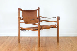 MCM Leather Safari Chairs
