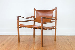 MCM Leather Safari Chairs