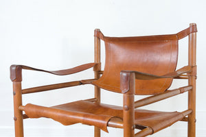 MCM Leather Safari Chairs