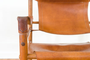 MCM Leather Safari Chairs