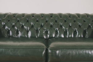 Green Leather Chesterfield
