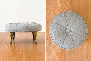 Wool & Brass Ottoman