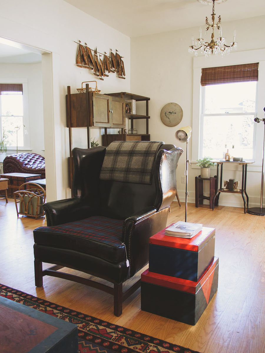 Vintage Black Wingback