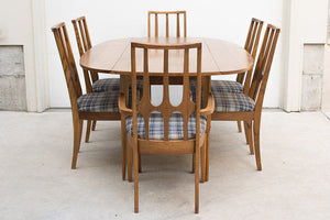 Broyhill Brasilia Plaid Dining Chairs