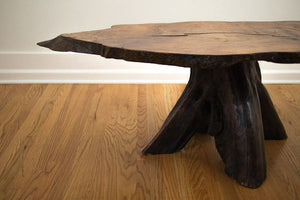 Vintage Live Edge Slab Coffee Table
