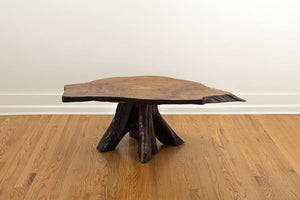 Vintage Live Edge Slab Coffee Table