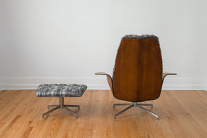 Plaid Mr Chair & Ottoman