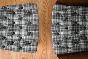 Plaid Mr Chair & Ottoman