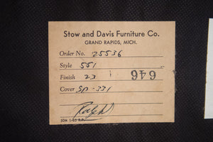 Stow Davis Green Leather Chairs