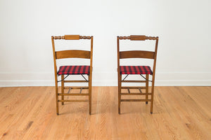 Buffalo Plaid Folding Chairs
