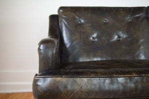 Drexel MCM Leather Sofa