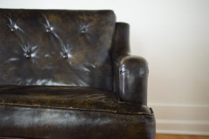 Drexel MCM Leather Sofa