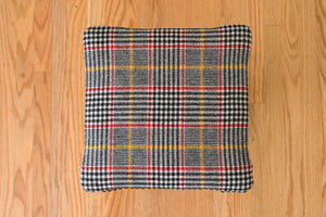 Plaid Wool Piano Stool
