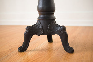 Plaid Wool Piano Stool