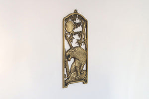 Brass Tiger Wall Art