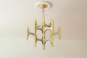 MCM Gold Chandelier