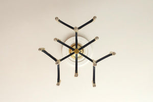 MCM Gold Chandelier