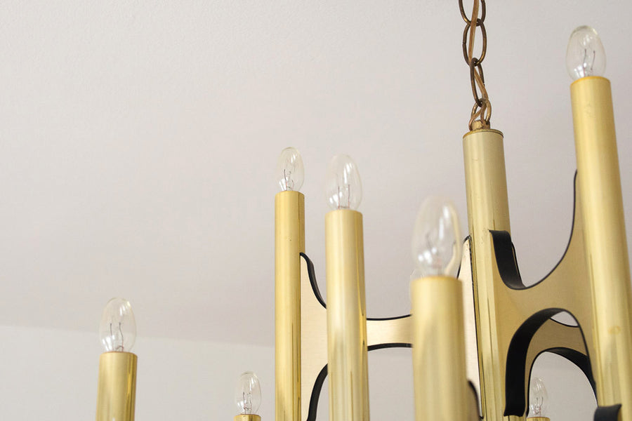 MCM Gold Chandelier