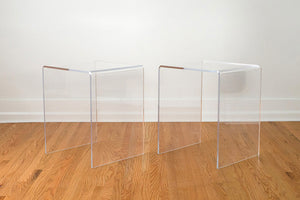 MCM Lucite Side Tables