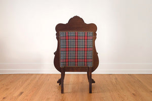Plaid Griffin Head Chair