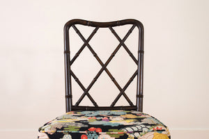 Chinoiserie Barkcloth Chairs