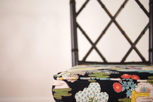 Chinoiserie Barkcloth Chairs