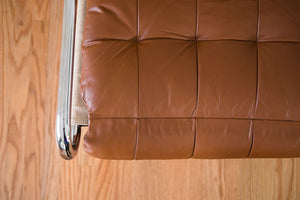 MCM Leather & Chrome Chair
