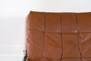 MCM Leather & Chrome Chair