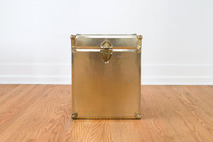Gold Trunk Side Table