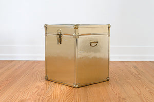 Gold Trunk Side Table
