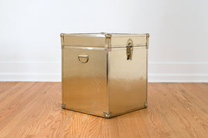 Gold Trunk Side Table