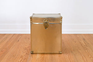 Gold Trunk Side Table