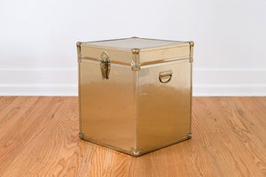 Gold Trunk Side Table