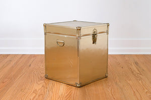 Gold Trunk Side Table