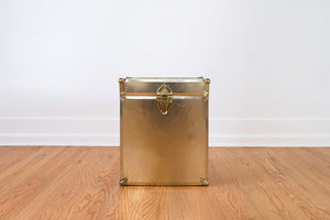 Gold Trunk Side Table