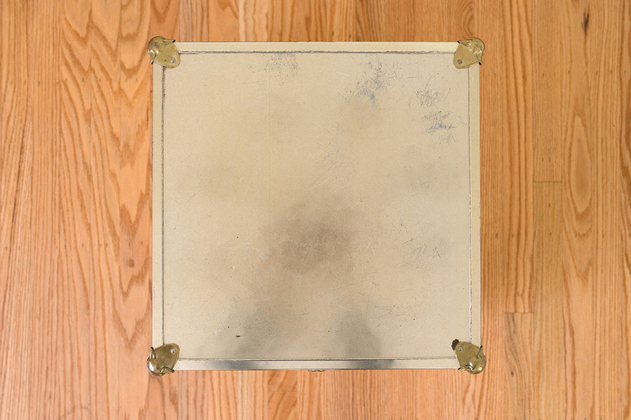 Gold Trunk Side Table