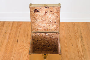 Gold Trunk Side Table