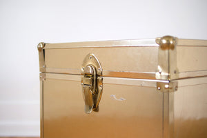 Gold Trunk Side Table