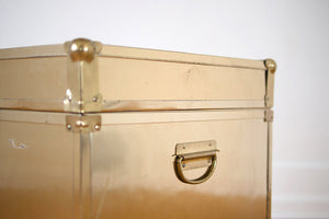 Gold Trunk Side Table