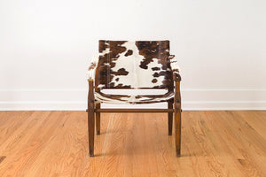Cowhide Campaign Chair