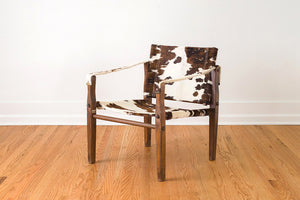 Cowhide Campaign Chair