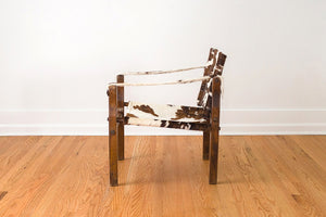 Cowhide Campaign Chair