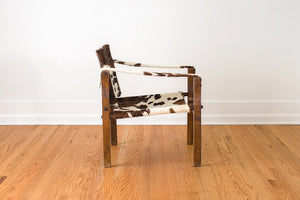 Cowhide Campaign Chair