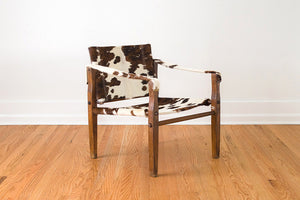 Cowhide Campaign Chair