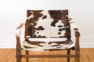 Cowhide Campaign Chair